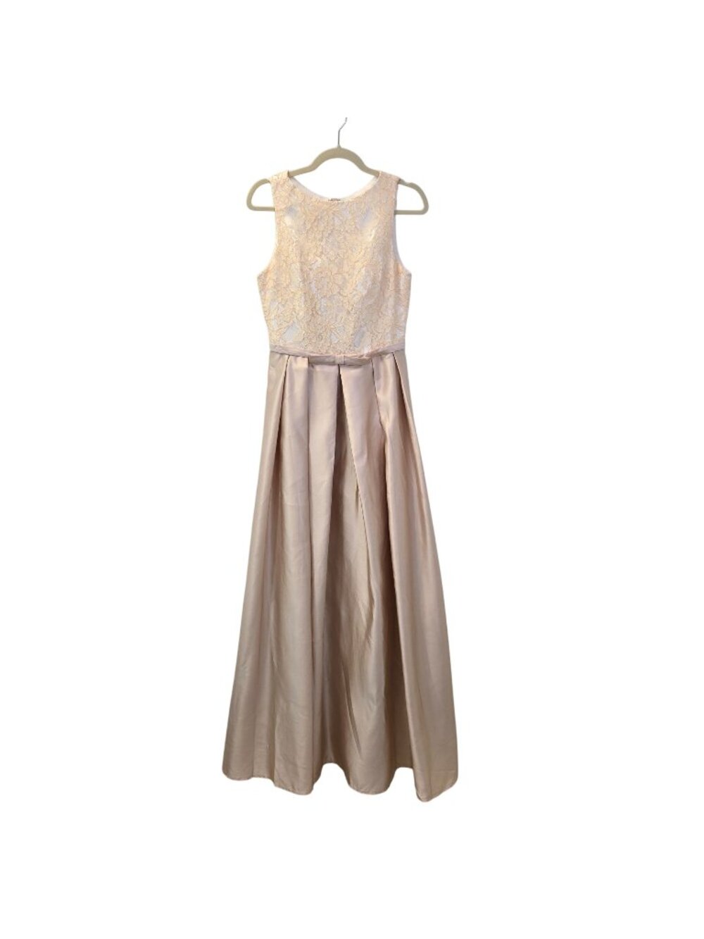 NWT LanTing Bridal Satin Lace Bodice Special Occasion Dress Size XS (est)